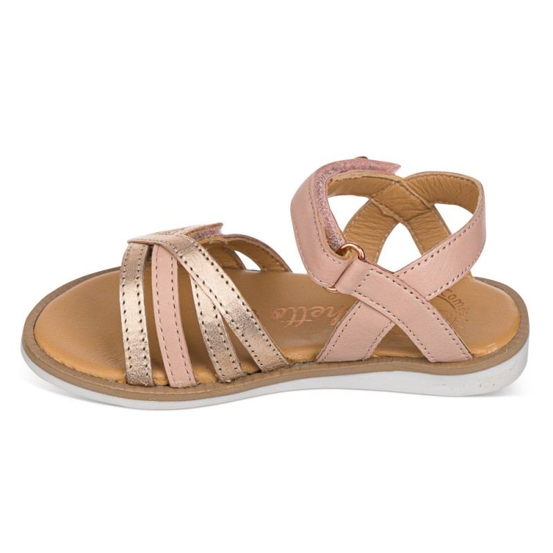 Chetto Sandalia en piel con velcro Precio de fábrica