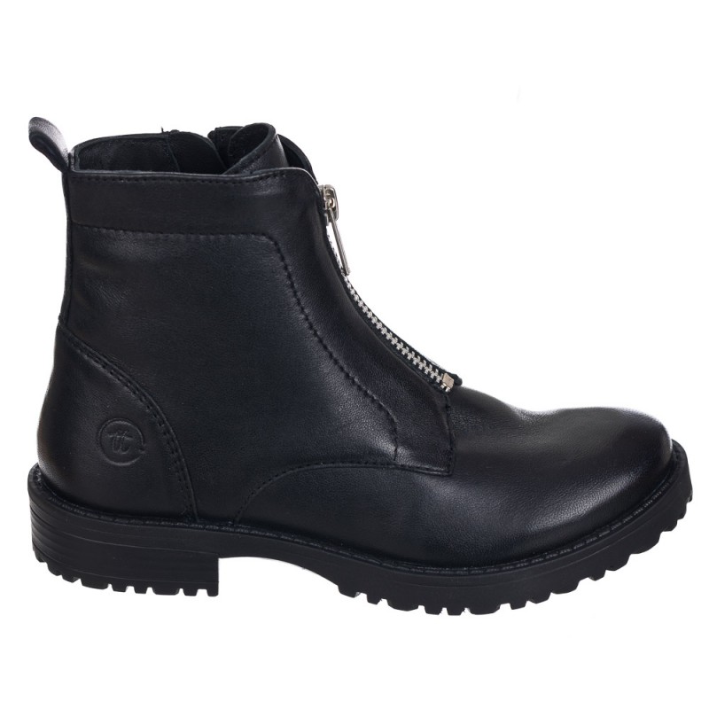 Chetto Botin en piel - cremallera central