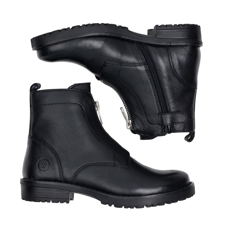 Chetto Botin en piel - cremallera central Oferta exclusiva