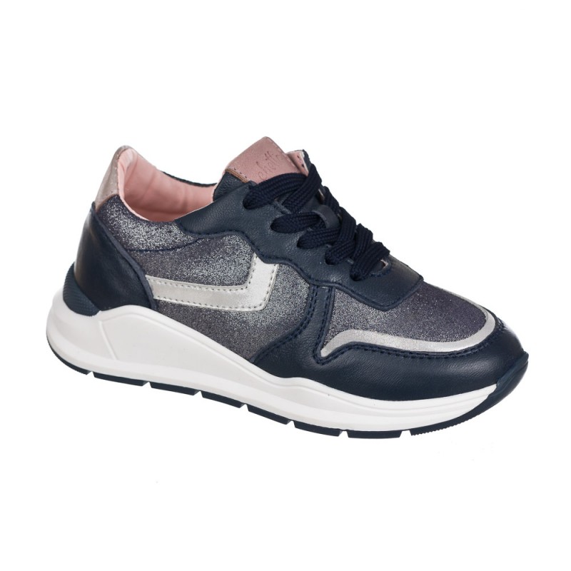 Chetto Sneaker de piel con cremallera lateral Rebajas de fin de temporada