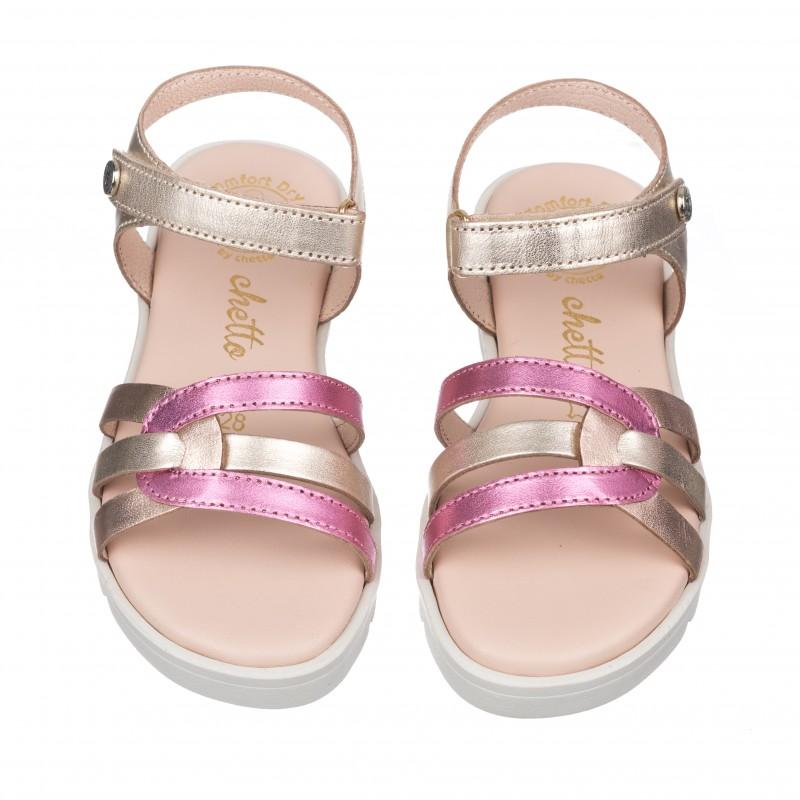 Chetto Sandalia toda en piel con suela hiper flexible Venta caliente