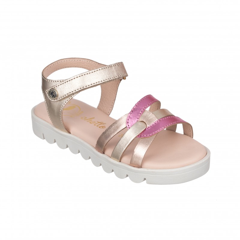 Chetto Sandalia toda en piel con suela hiper flexible Venta caliente