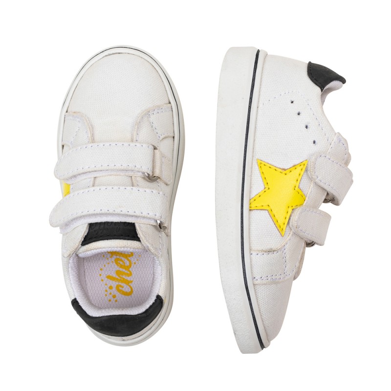 Chetto Deportivo Estrella. Velcro Amarillo Ahorra y exporta