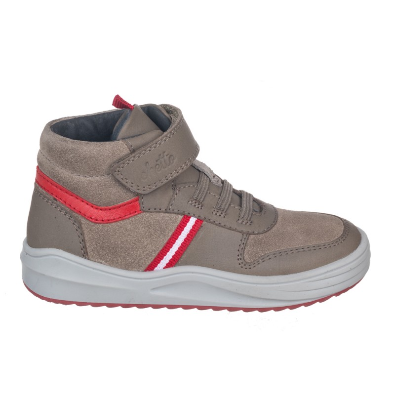 Chetto Botin niño con velcro y cordones en piel