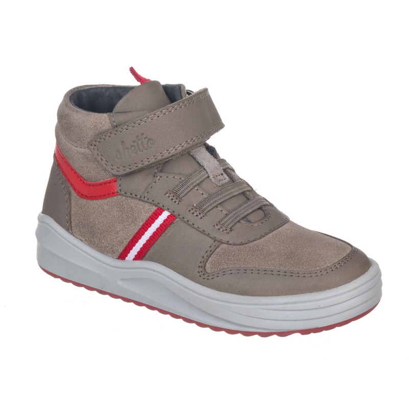Chetto Botin niño con velcro y cordones en piel Ofertas especiales