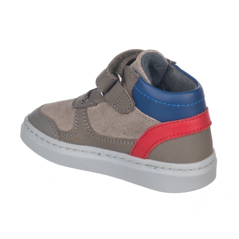 Chetto Botin niño con velcro y cordones en piel Precio ultrabajo