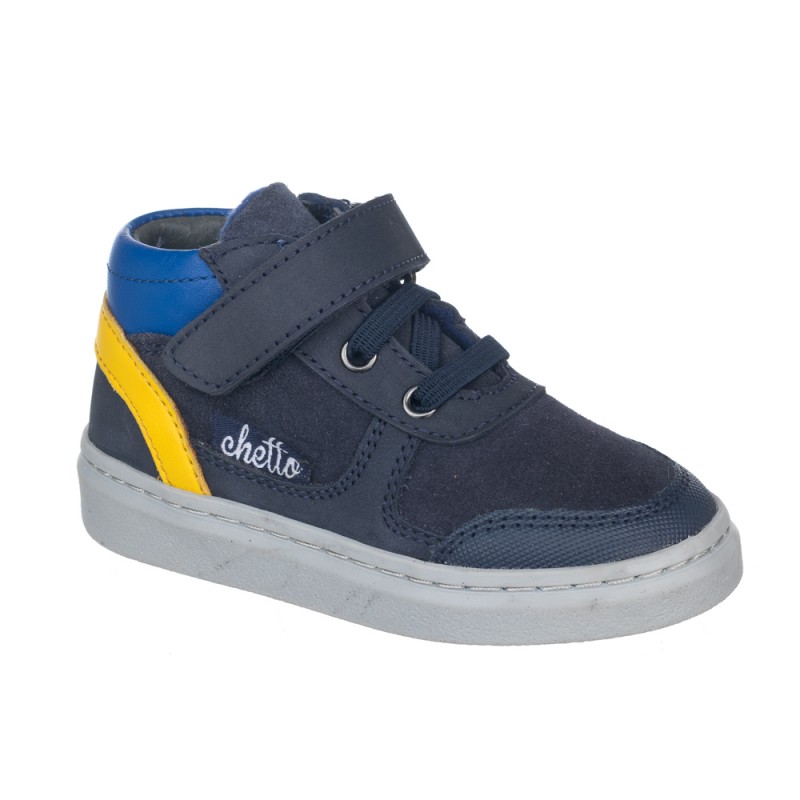 Chetto Botin niño con velcro y cordones en piel Devoluciones gratuitas