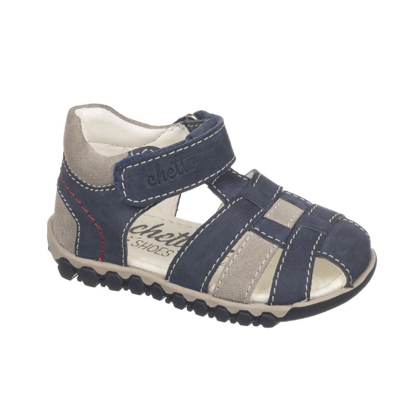 Chetto Sandalia cangrejera de velcro en piel Tienda