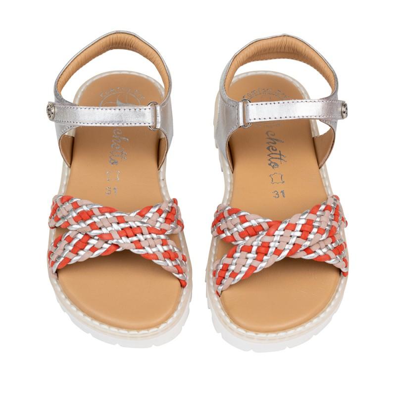 Chetto Sandalia Sport Piel Natural. Velcro/Trenza Promoción por tiempo limitado