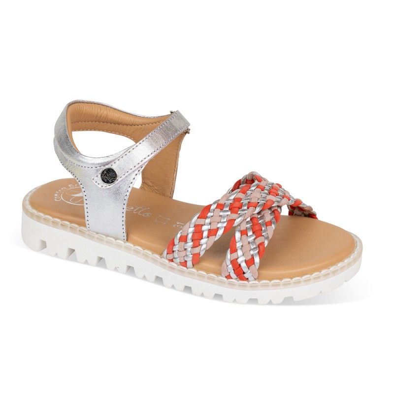Chetto Sandalia Sport Piel Natural. Velcro/Trenza Promoción por tiempo limitado