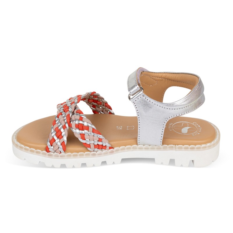 Chetto Sandalia Sport Piel Natural. Velcro/Trenza Promoción por tiempo limitado