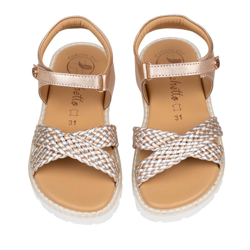 Chetto Sandalia Sport Piel Natural. Velcro/Trenza Solo hoy