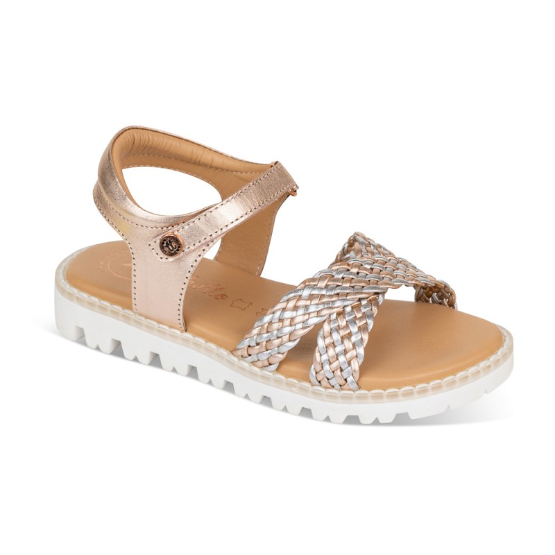 Chetto Sandalia Sport Piel Natural. Velcro/Trenza Solo hoy