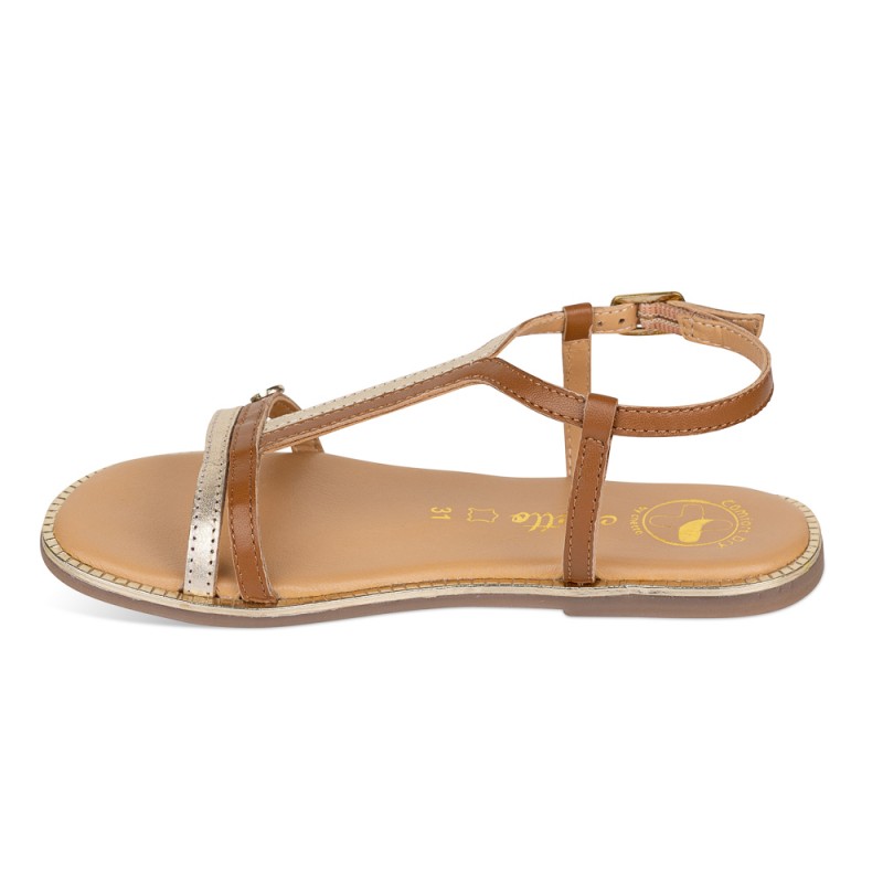 Chetto Sandalia Classic Piel Natural. Hebilla Promoción trimestral