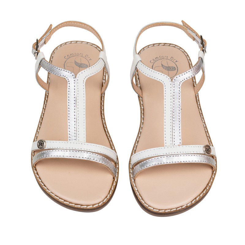 Chetto Sandalia Classic Piel Natural. Hebilla Superdescuento