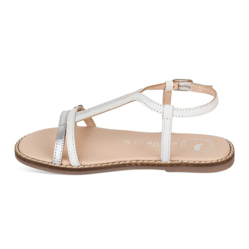 Chetto Sandalia Classic Piel Natural. Hebilla Superdescuento