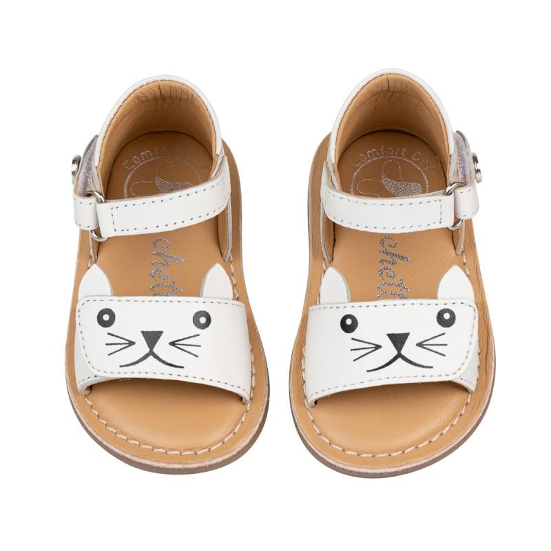 Chetto Sandalia Piel Cabra. Velcro/Gato Outlet