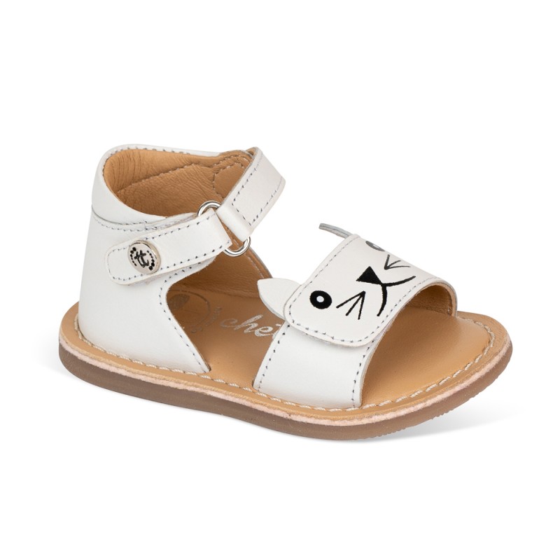 Chetto Sandalia Piel Cabra. Velcro/Gato Outlet