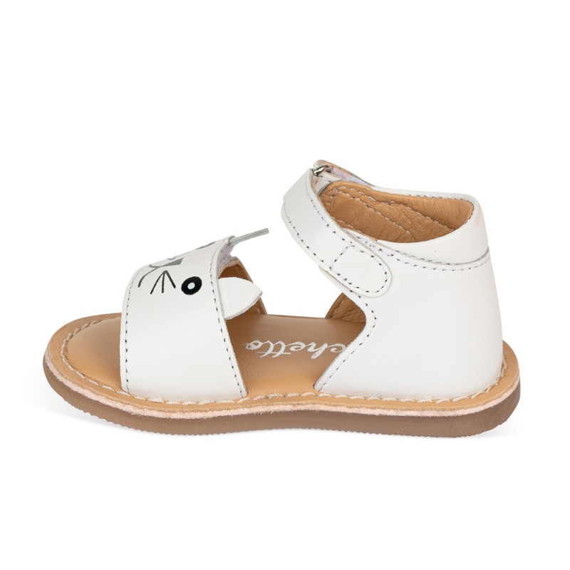 Chetto Sandalia Piel Cabra. Velcro/Gato Outlet