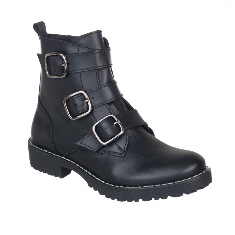 Chetto Botin tres hebillas - vi moda- 100% piel Outlet online