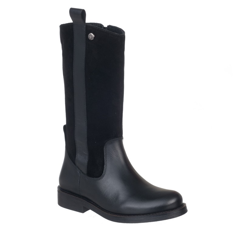 Chetto Bota alta en piel elegante para el cole Ofertas