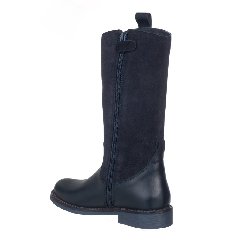 Chetto Bota alta en piel elegante para el cole Venta caliente