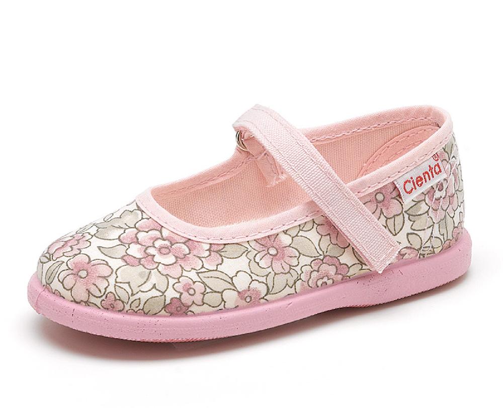 Cienta Bailarina Velcro Flores Rachel