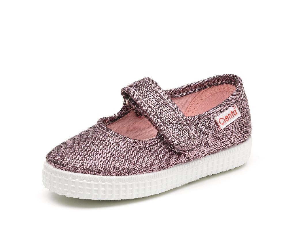 Cienta Merceditas Velcro Metalizada