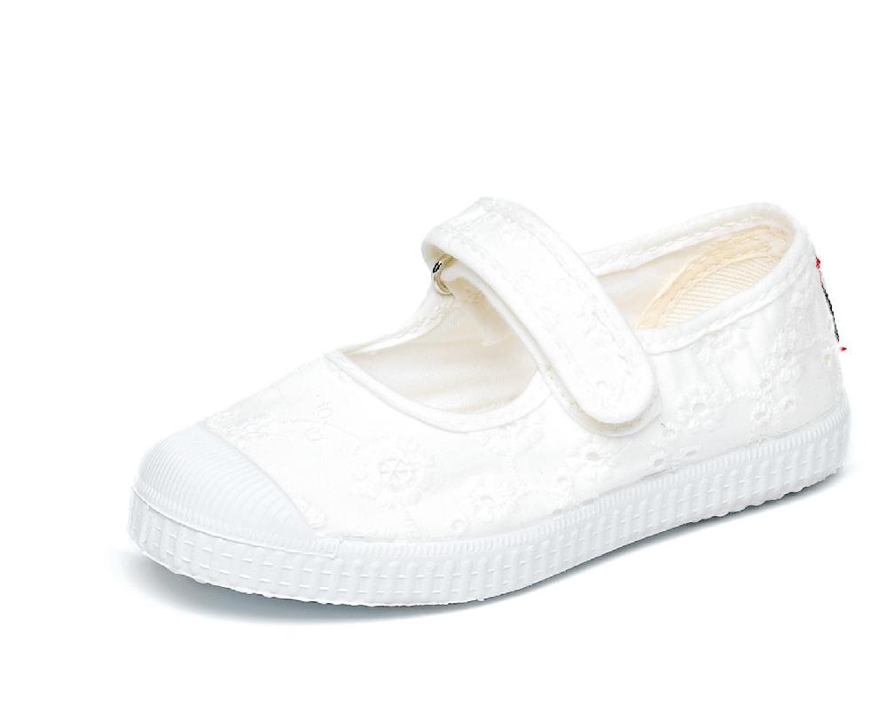 Cienta Merceditas Velcro Bordada Tienda de fábrica