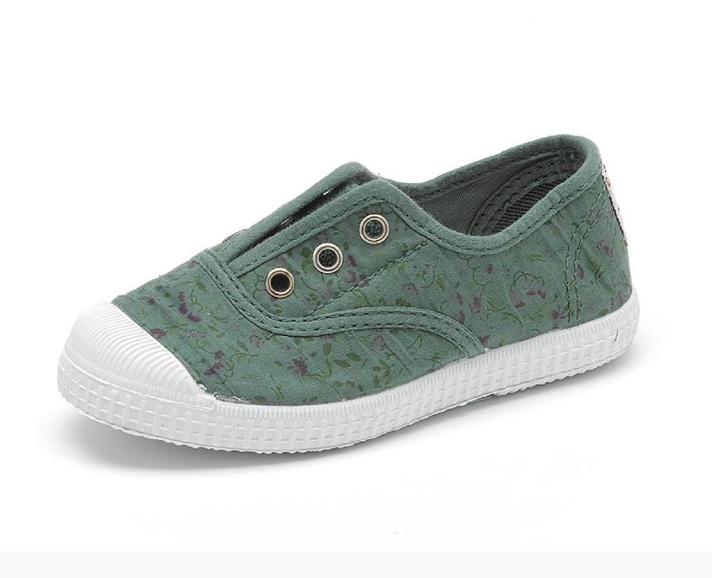 Cienta Zapatilla Ingles Flores Tintada Grandes ahorros