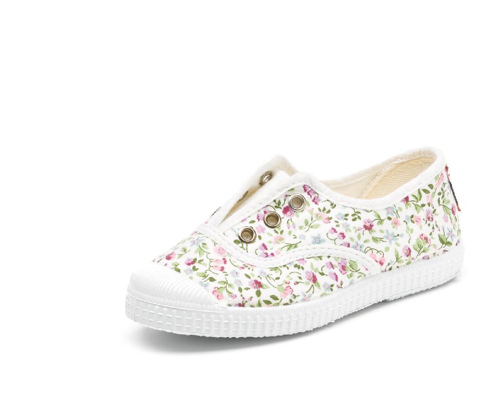 Cienta Zapatilla Ingles Flores Tintada Grandes ahorros