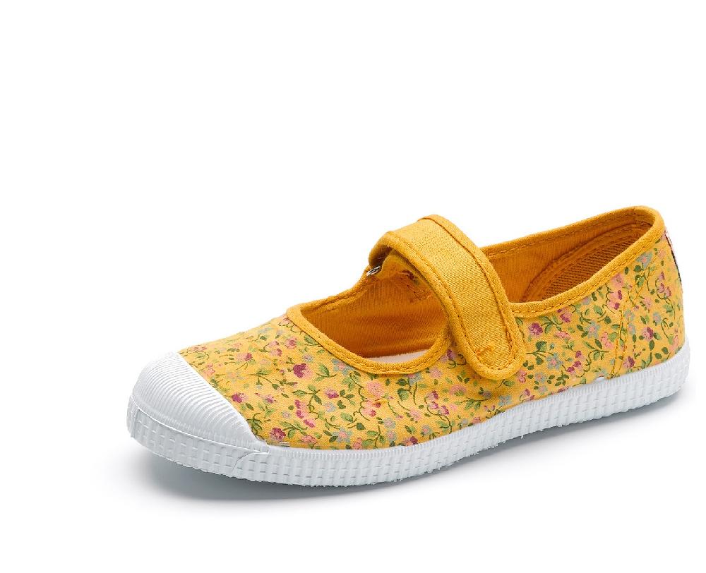 Cienta Merceditas Velcro Flores Tintada Gran oferta