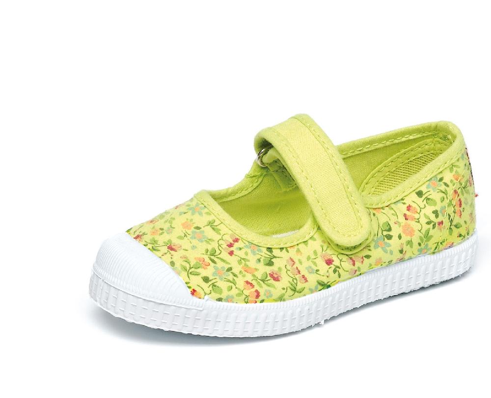 Cienta Merceditas Velcro Flores Tintada Gran oferta
