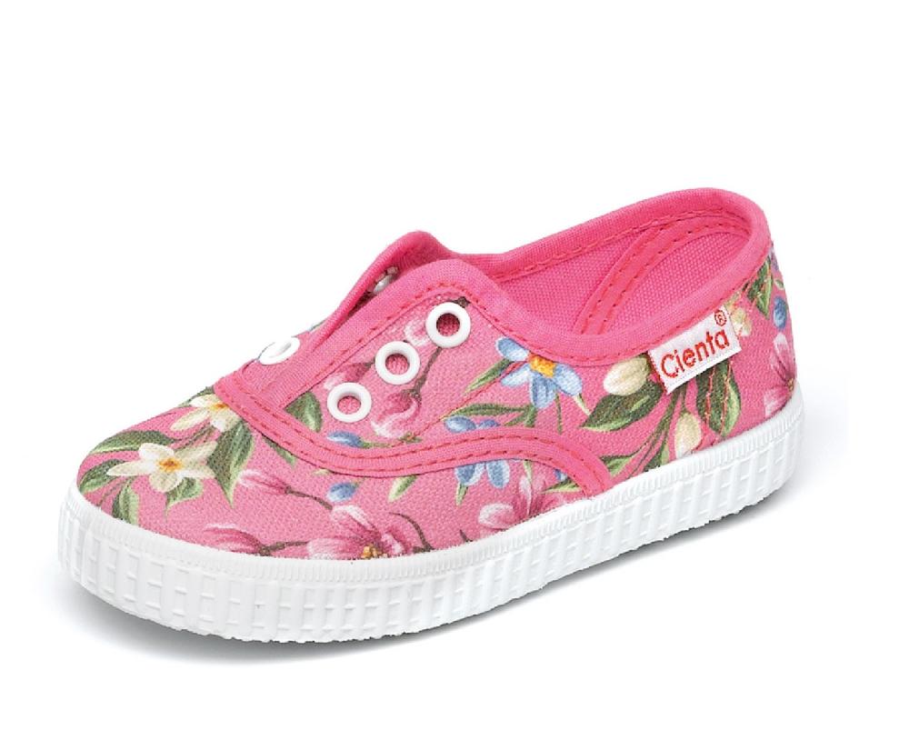 Cienta Zapatilla Inglés Sin Cordones Flores Cienta Tienda