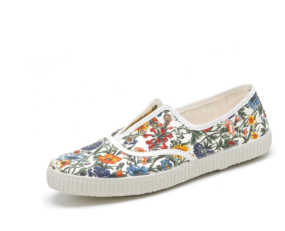 Cienta Zapatilla Inglés Sin Cordones Flores Libres Precio ultrabajo