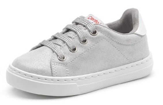 Cienta Zapatilla Deportiva con cordones Glitter Descuento