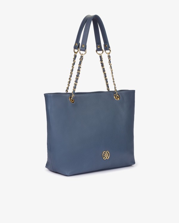 Cuplé SHOPPER CADENA PIEL AZUL Ofertas