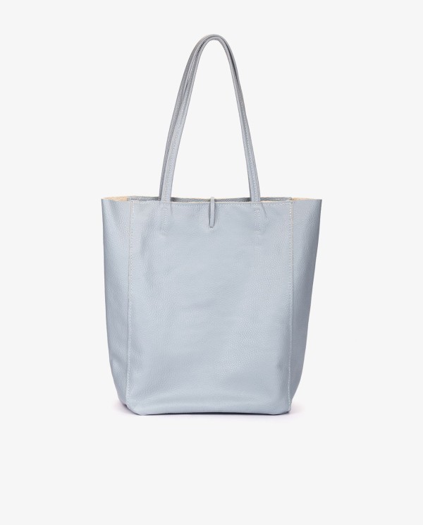 Cuplé SHOPPER VERTICAL PIEL AZUL Gran oferta
