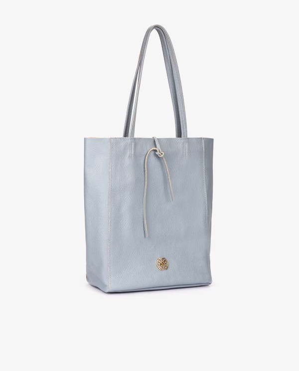 Cuplé SHOPPER VERTICAL PIEL AZUL Gran oferta