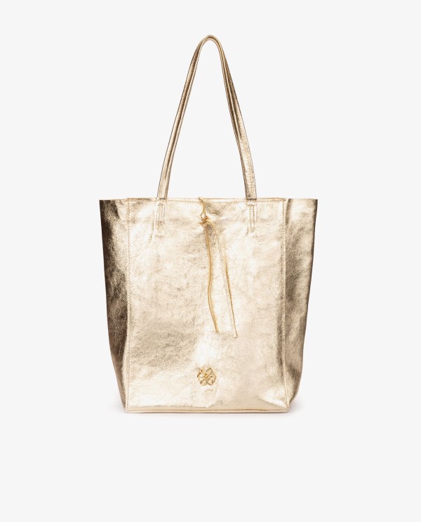 Cuplé SHOPPER VERTICAL PIEL ORO