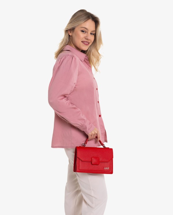 Cuplé CAMISA ROSA BORDADO CORAZÓN ROJO Último día