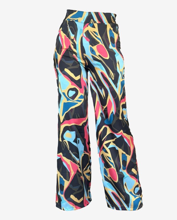 Cuplé PANTALON RECTO SEDÍN ESTAMPADO ARTIST