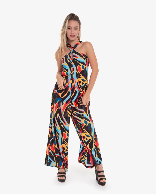 Cuplé MONO HALTER PUNTO ESTAMPADO ARTIST