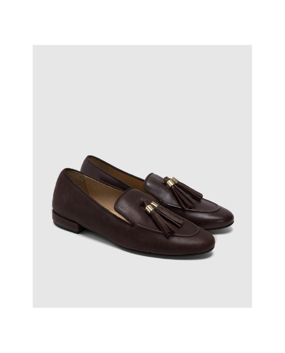 Cuplé MOCASIN SANTANDER NAPA MARRON 2025