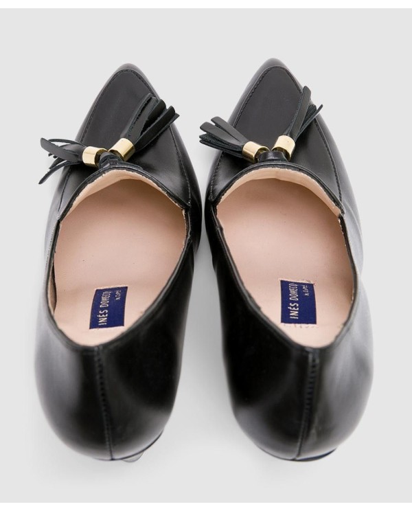 Cuplé MOCASIN OVIEDO PIEL NEGRO