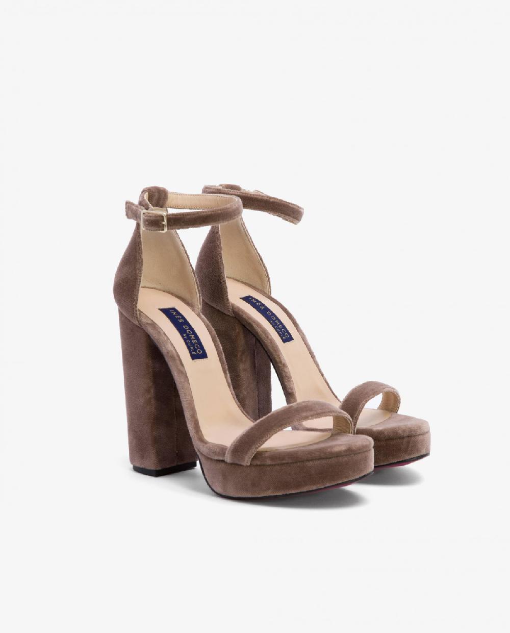 Cuplé SANDALIA MÁLAGA TERCIOPELO BEIG Ofertas