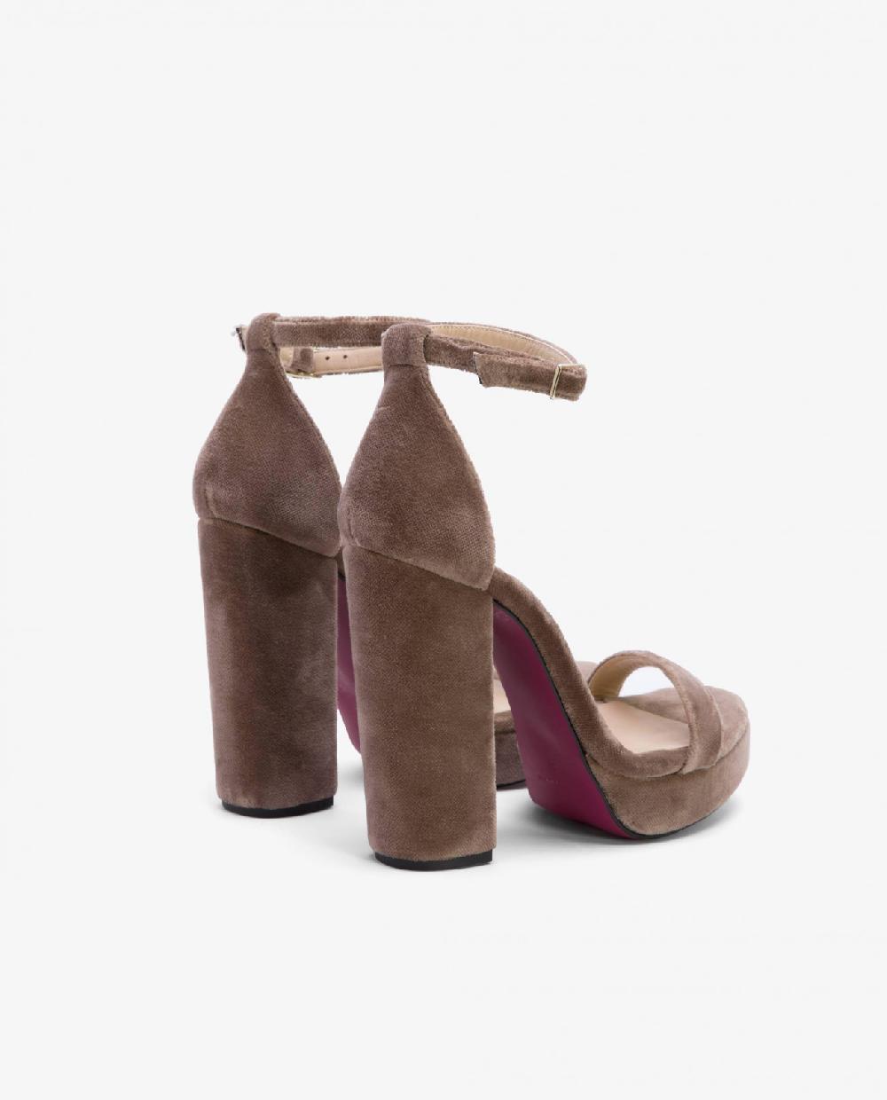 Cuplé SANDALIA MÁLAGA TERCIOPELO BEIG Ofertas