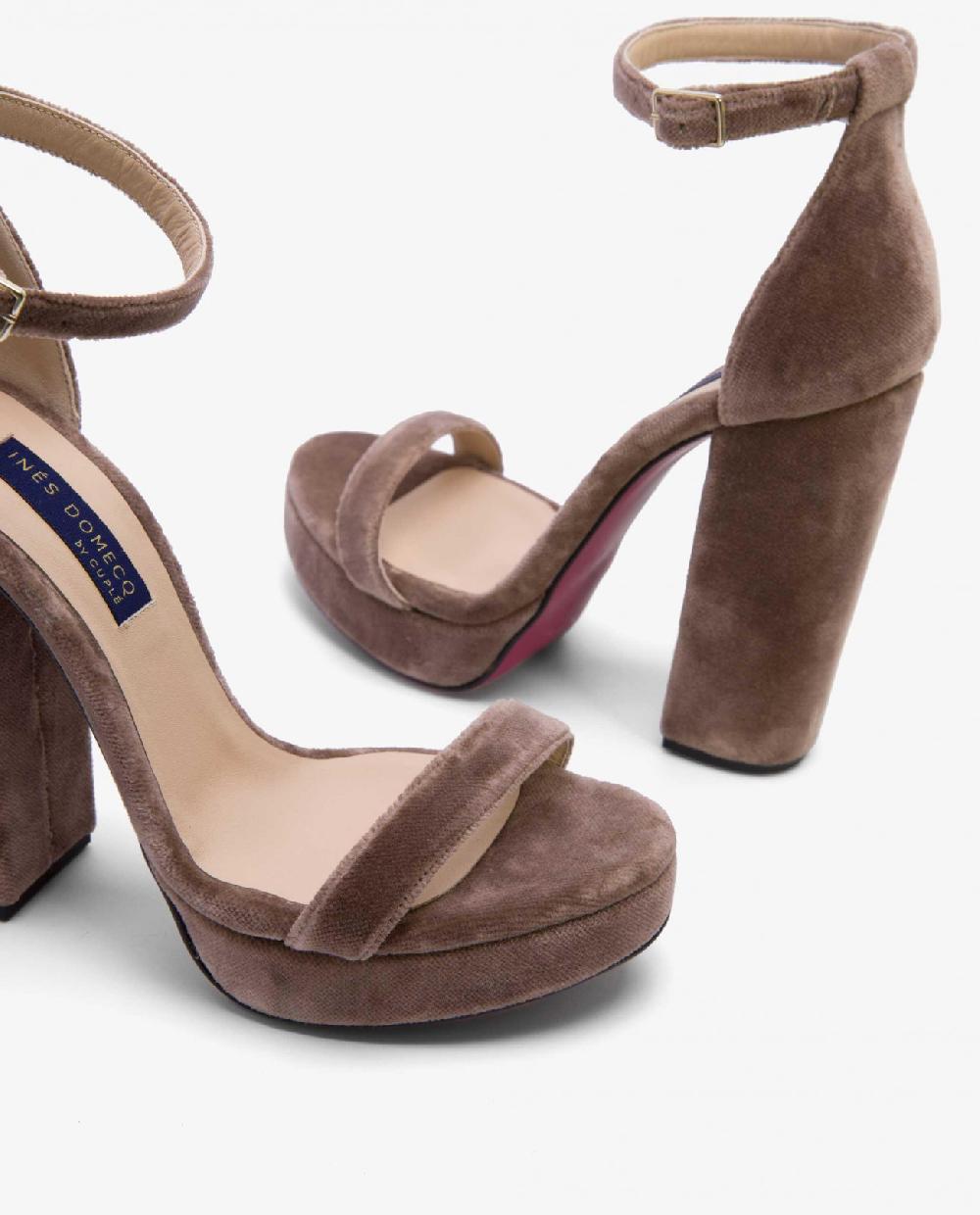 Cuplé SANDALIA MÁLAGA TERCIOPELO BEIG Ofertas