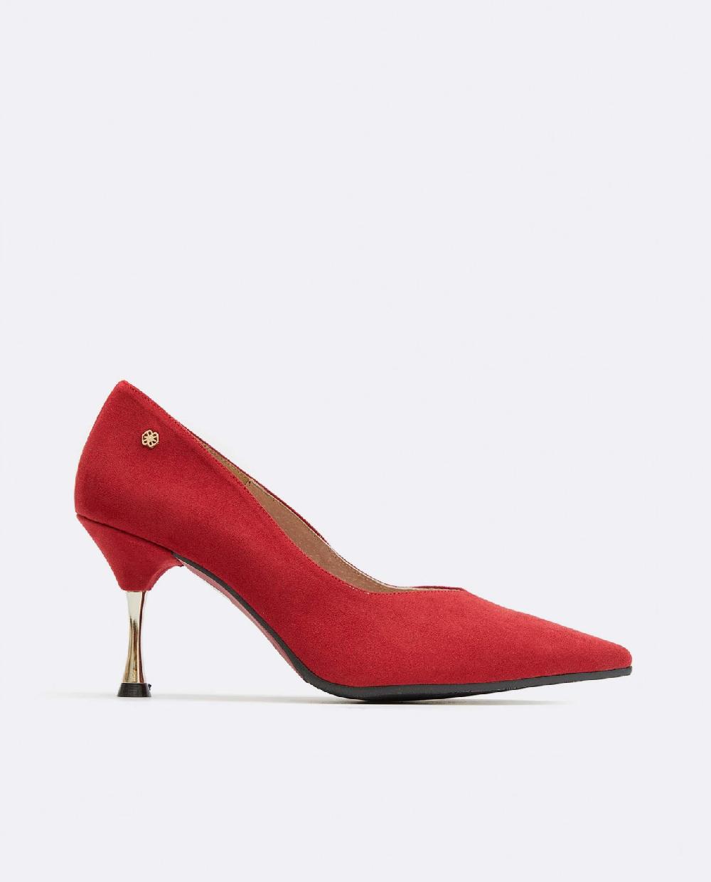Cuplé SALON PICO ULTRASUEDE ROJO
