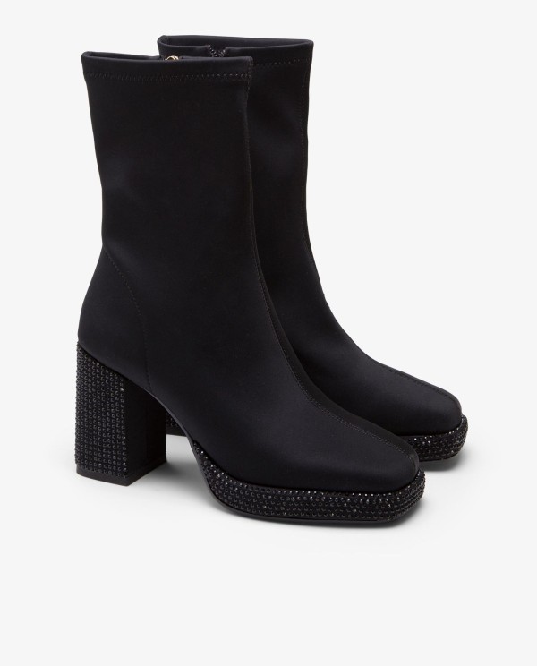 Cuplé BOTÍN PLFMA STRASS LICRA STRECH NEGRO Oferta especial de fábrica
